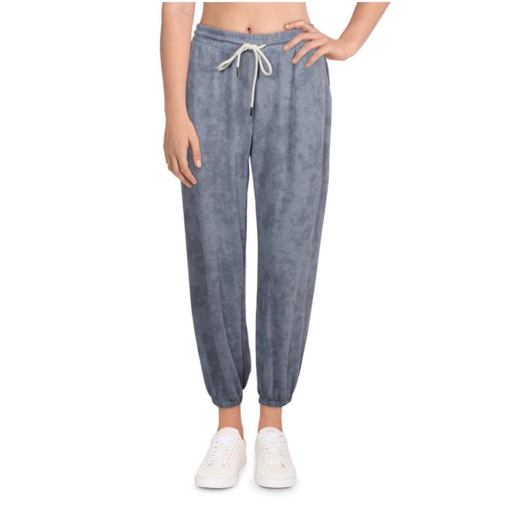 Gilli Womens Blue Tie Dye Comfy Loungewear Sweatpants